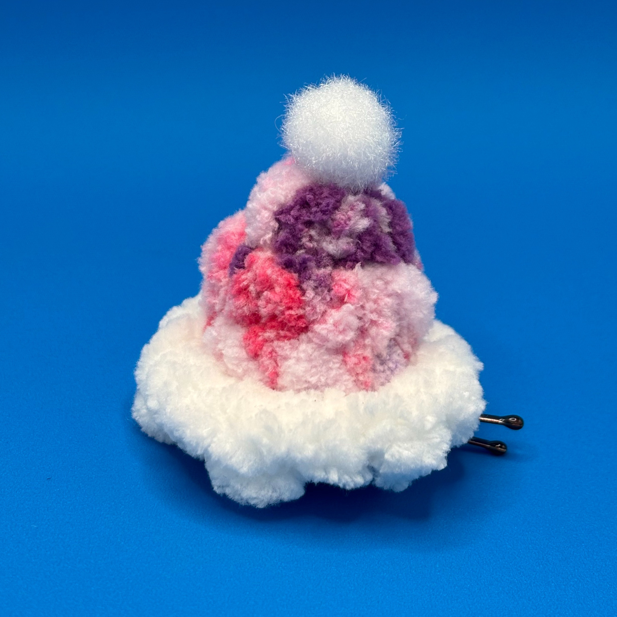 Tiny Crocheted Winter Hat for Head or Crochet Plushies