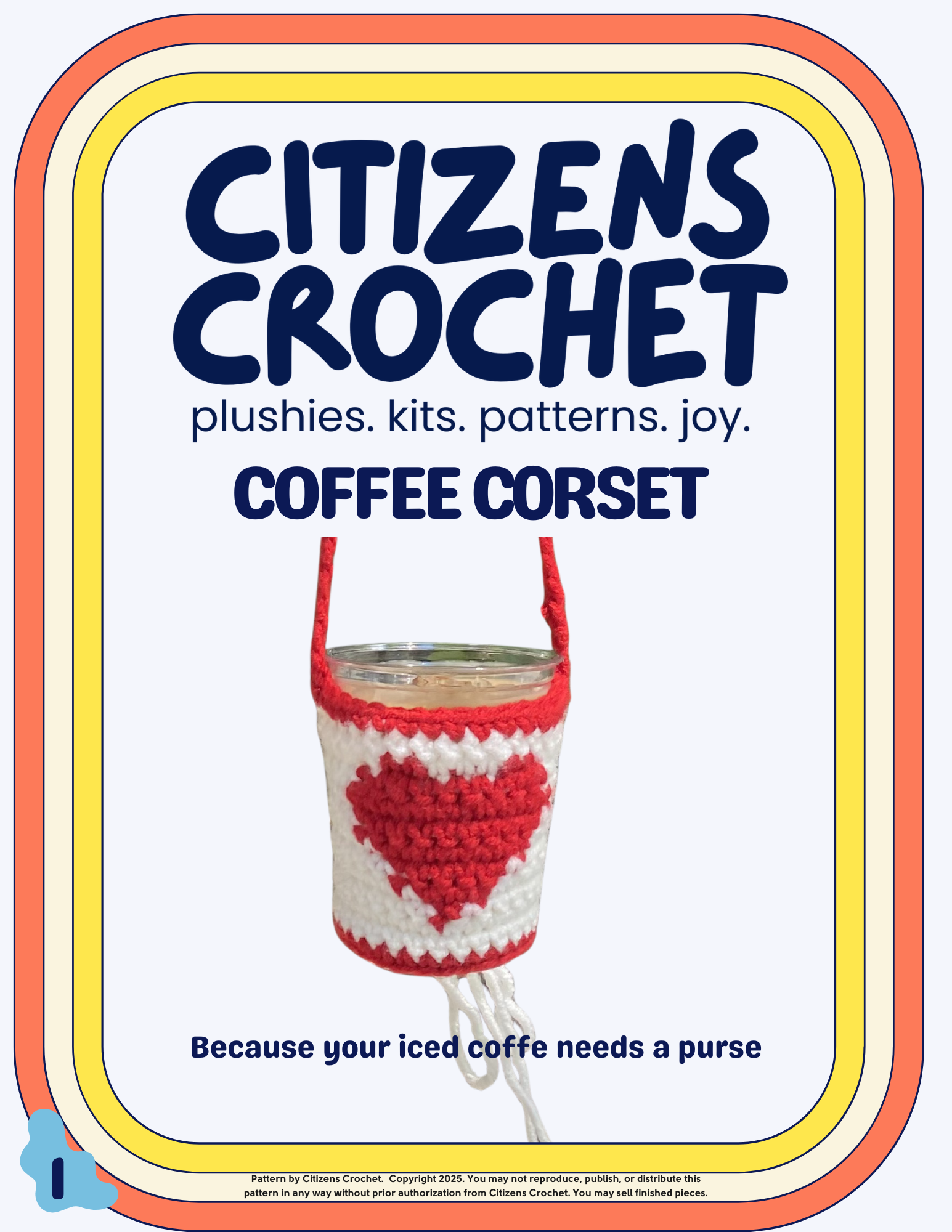 Coffee Corset Crochet Pattern