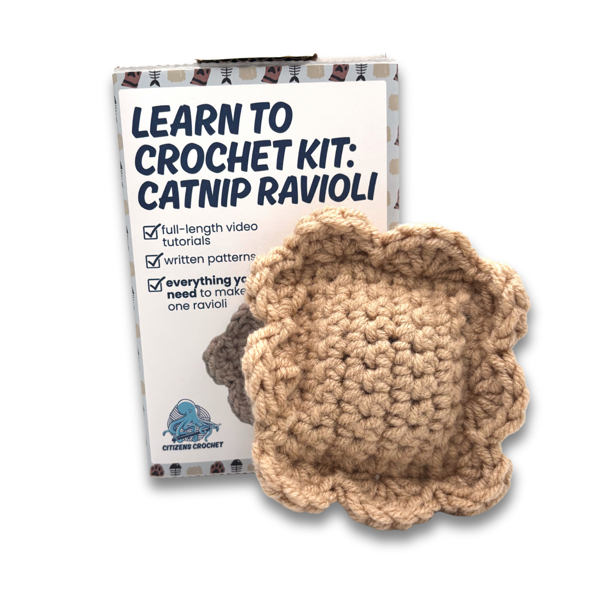 Catnip Ravioli Learn to Crochet Kit