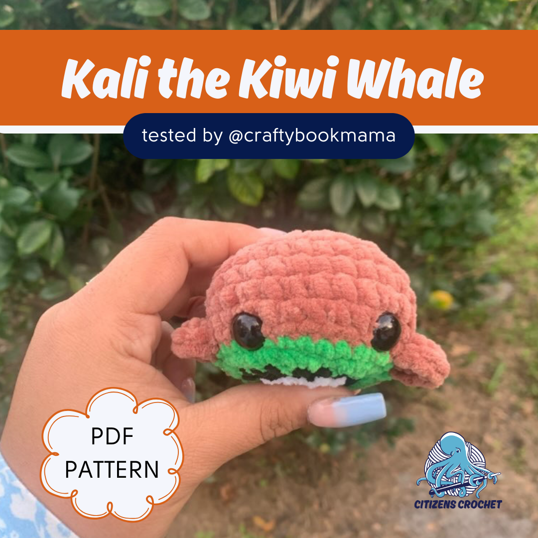 Kali the Kiwi Whale PDF Pattern