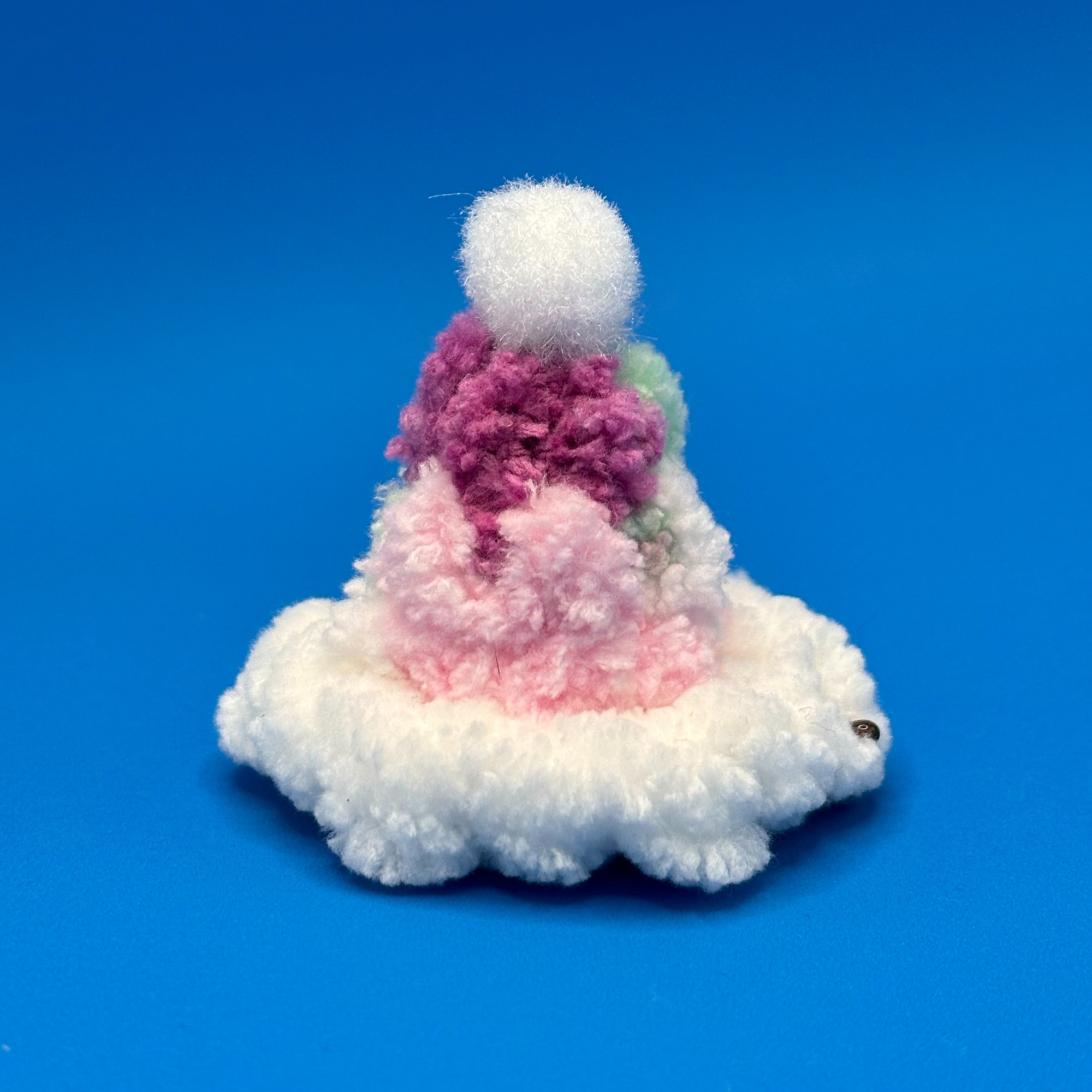 Tiny Crocheted Winter Hat for Head or Crochet Plushies