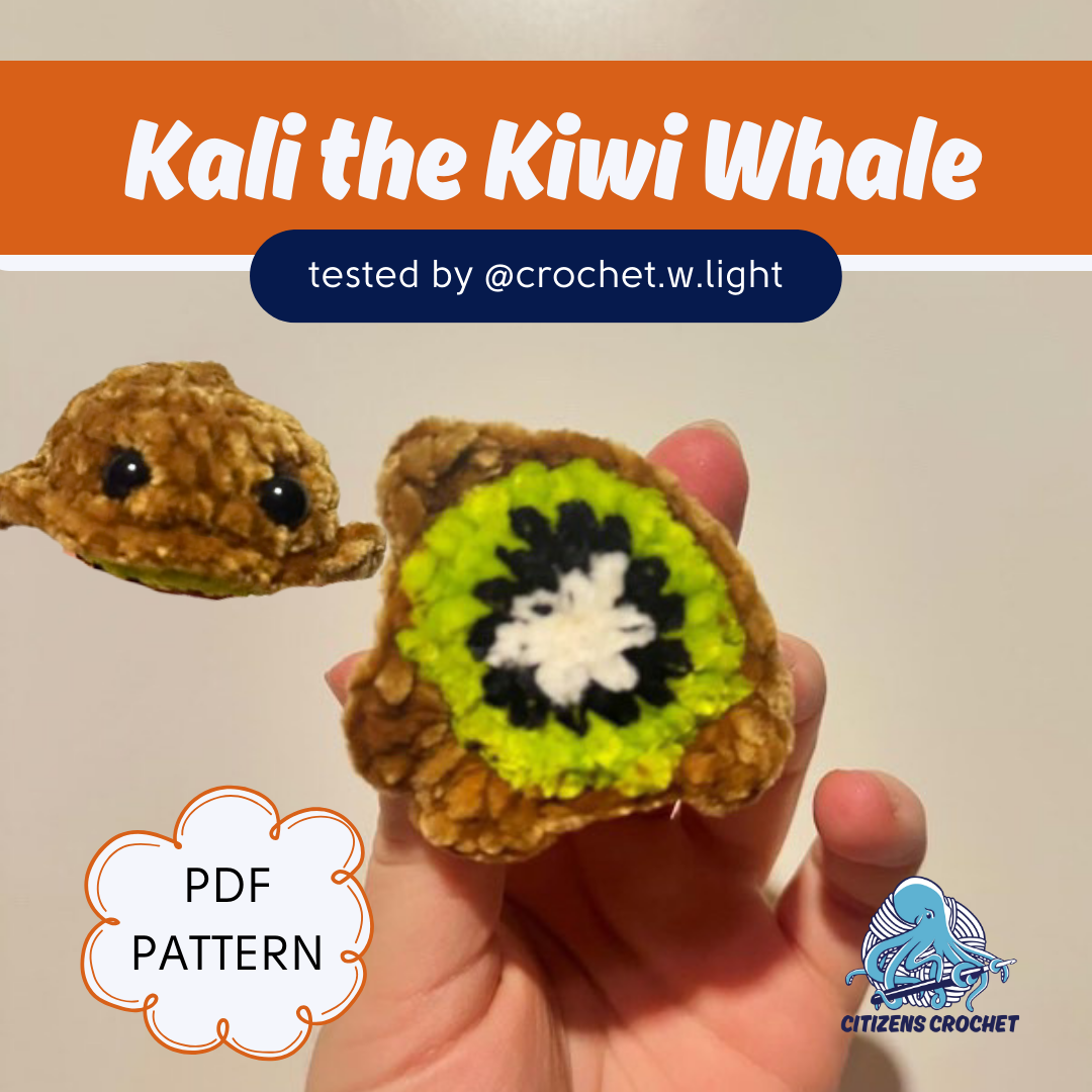 Kali the Kiwi Whale PDF Pattern