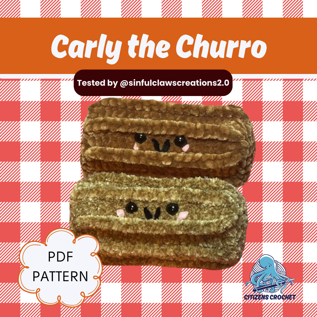 Carly the Churro - Crochet PDF Pattern