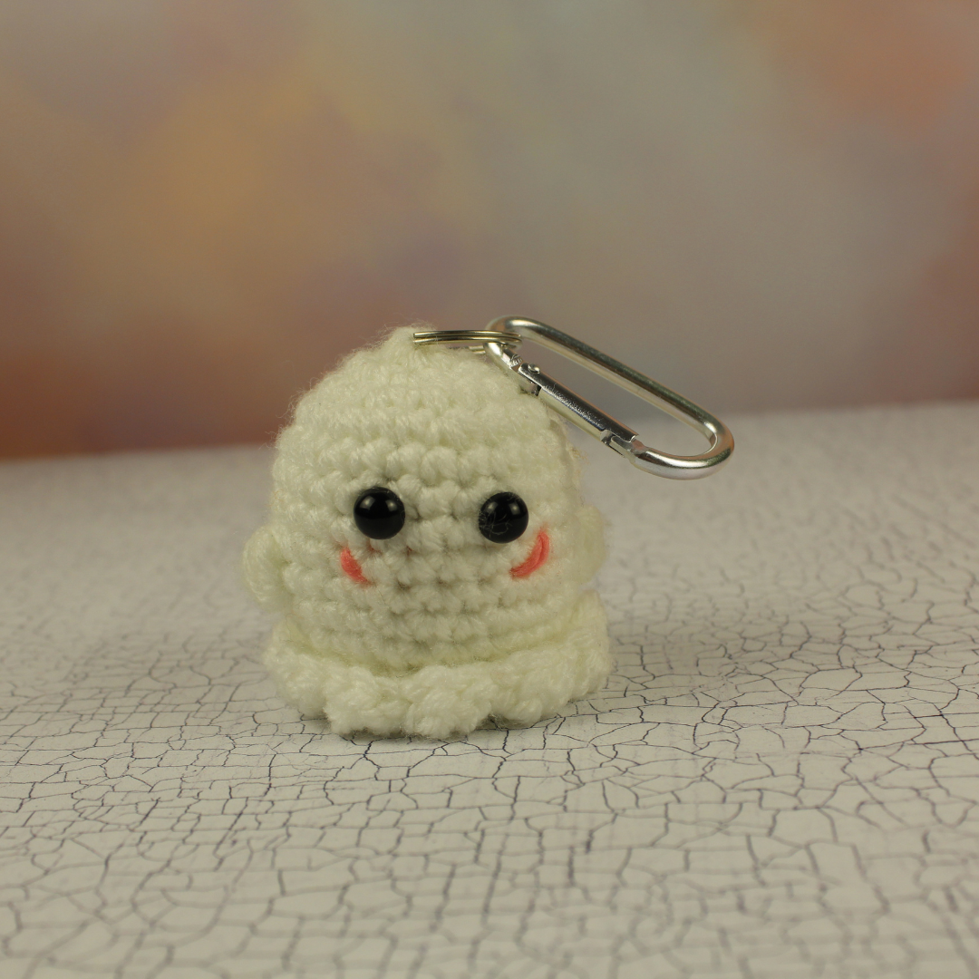 Ghost Keychain Learn to Crochet Kit