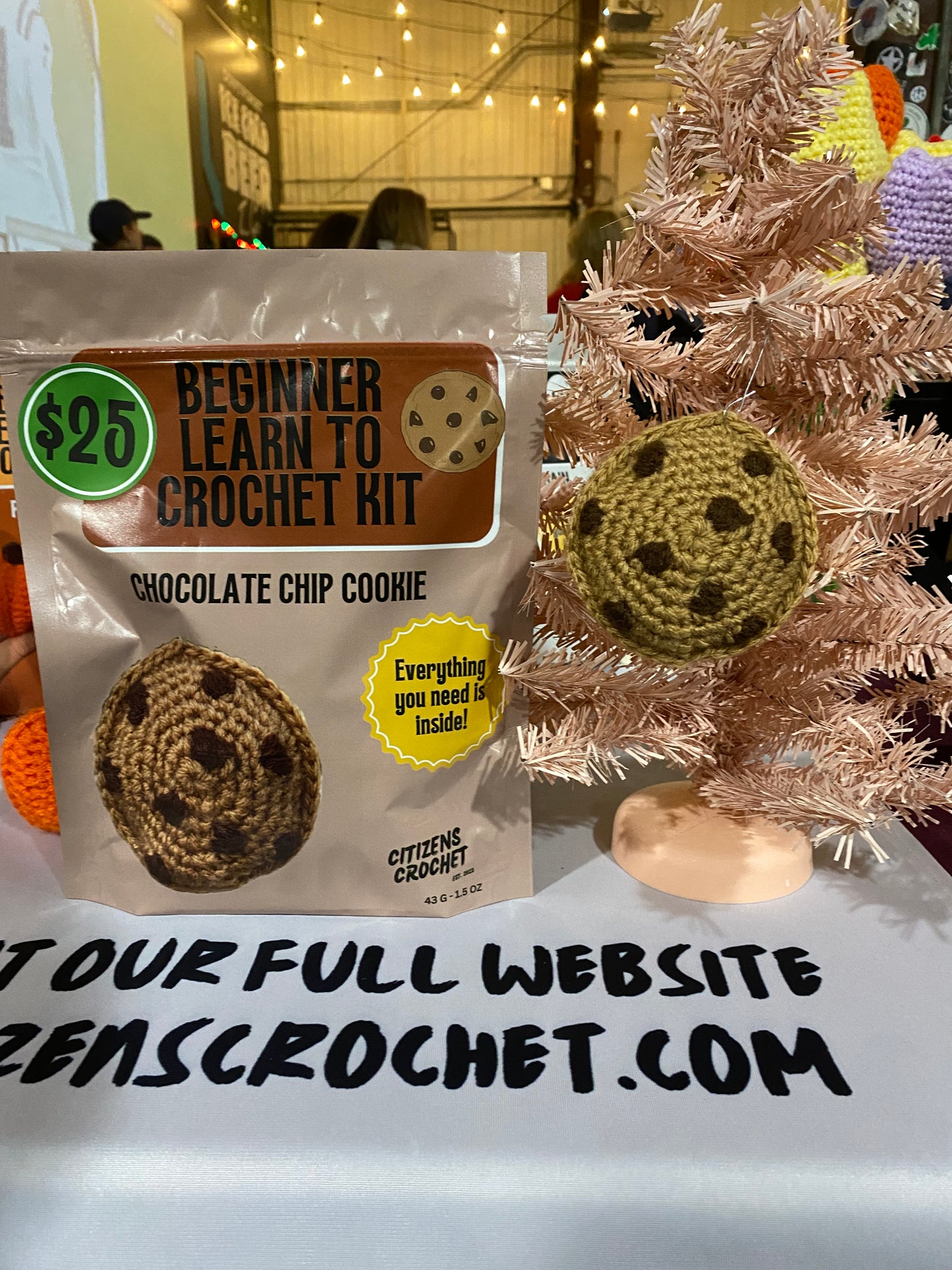 Learn to Crochet Kit Chocolate Chip Cookies