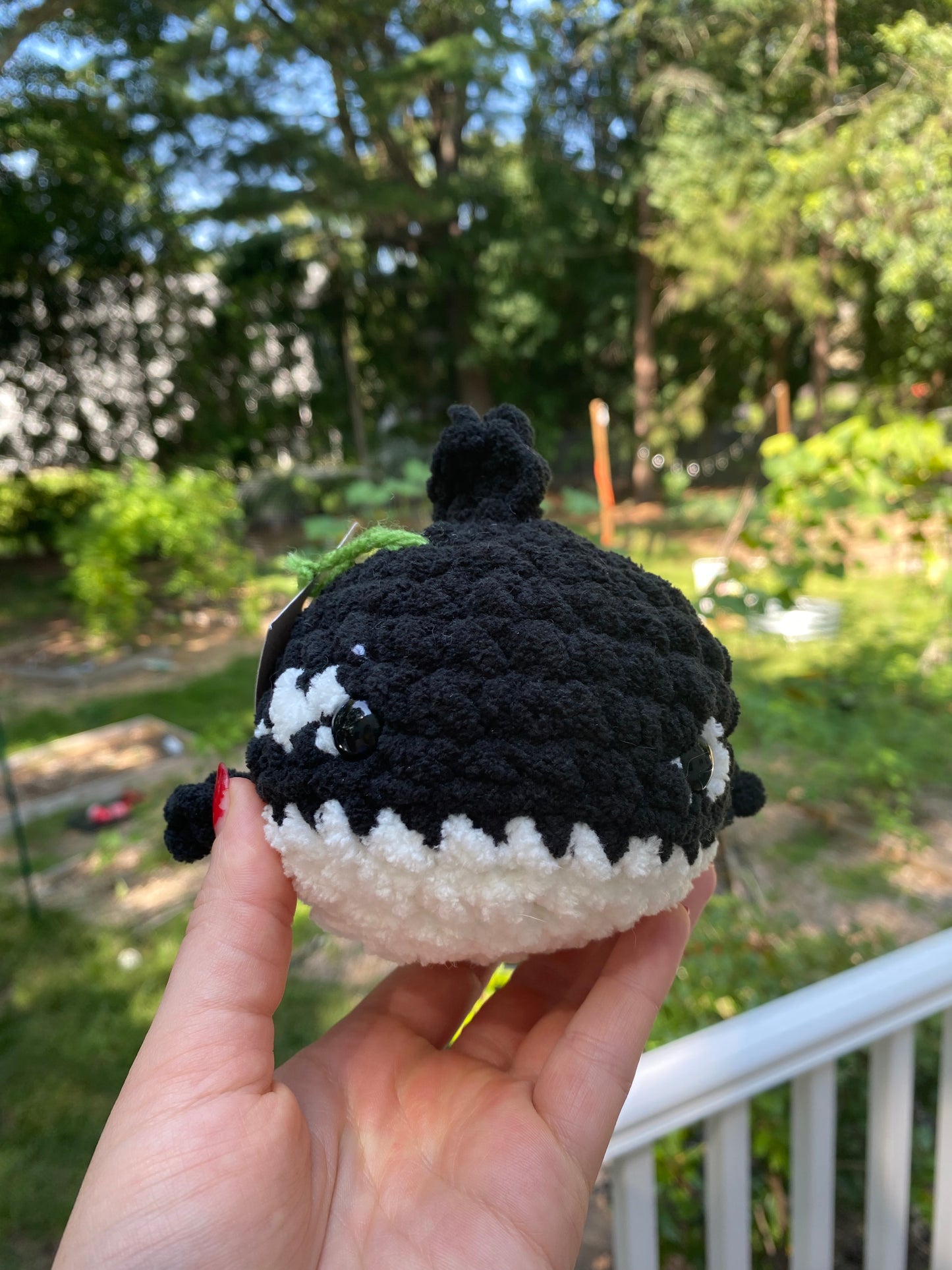 Crocheted Whales and Orcas