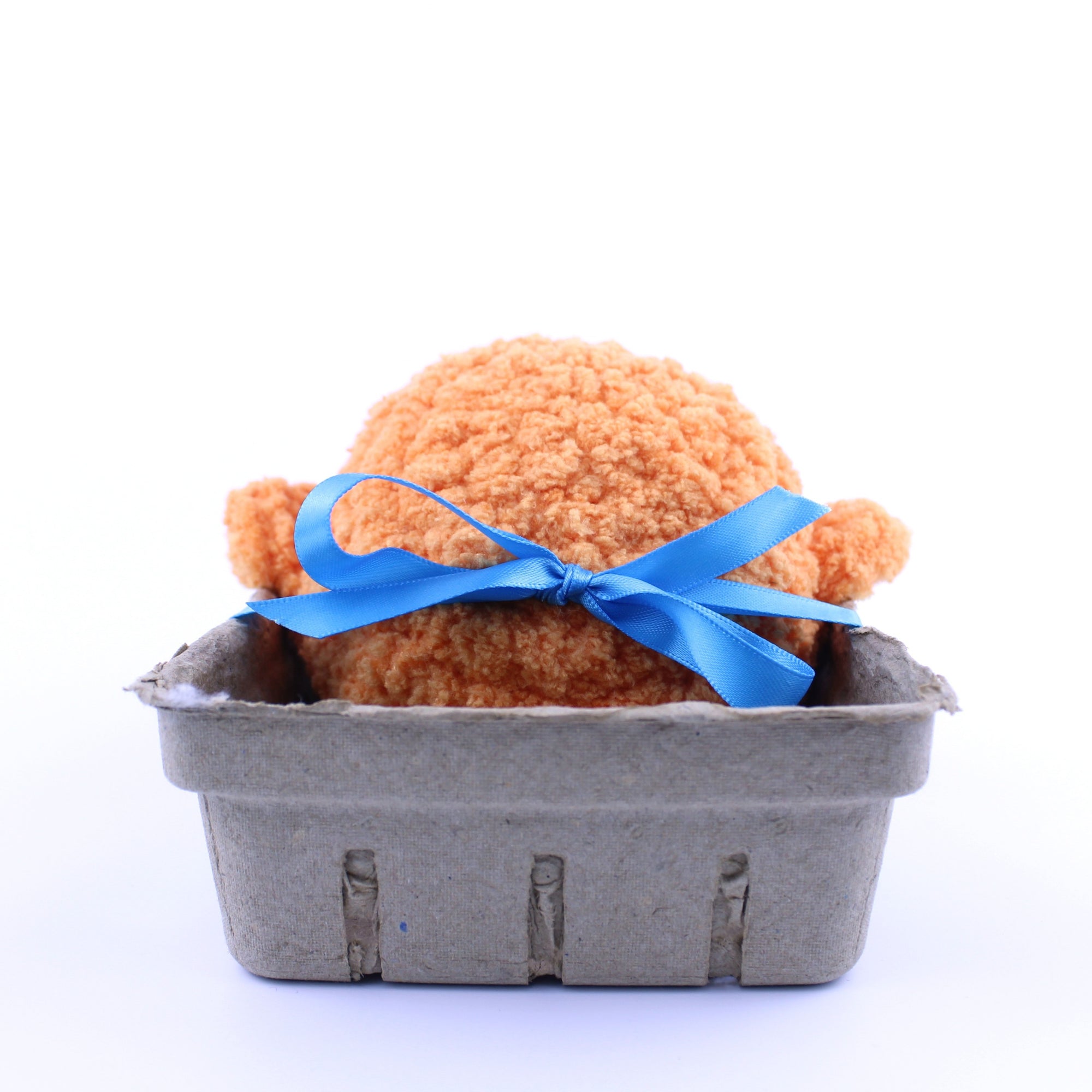 Bandit the Blood Orange Whale Crochet Plushie