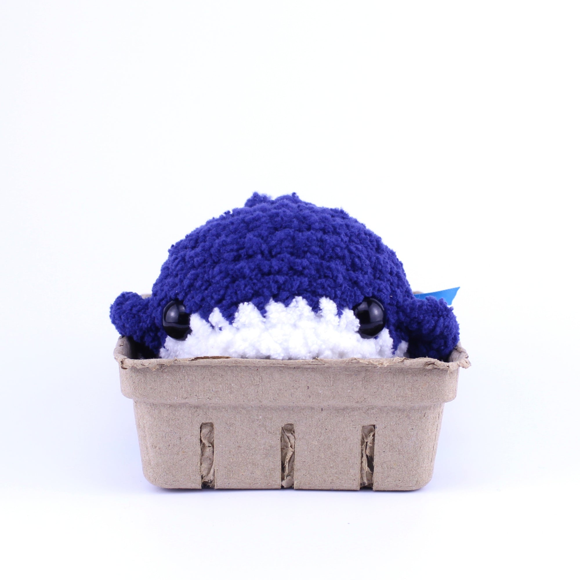 Betty the Blueberry Whale Crochet Plushie
