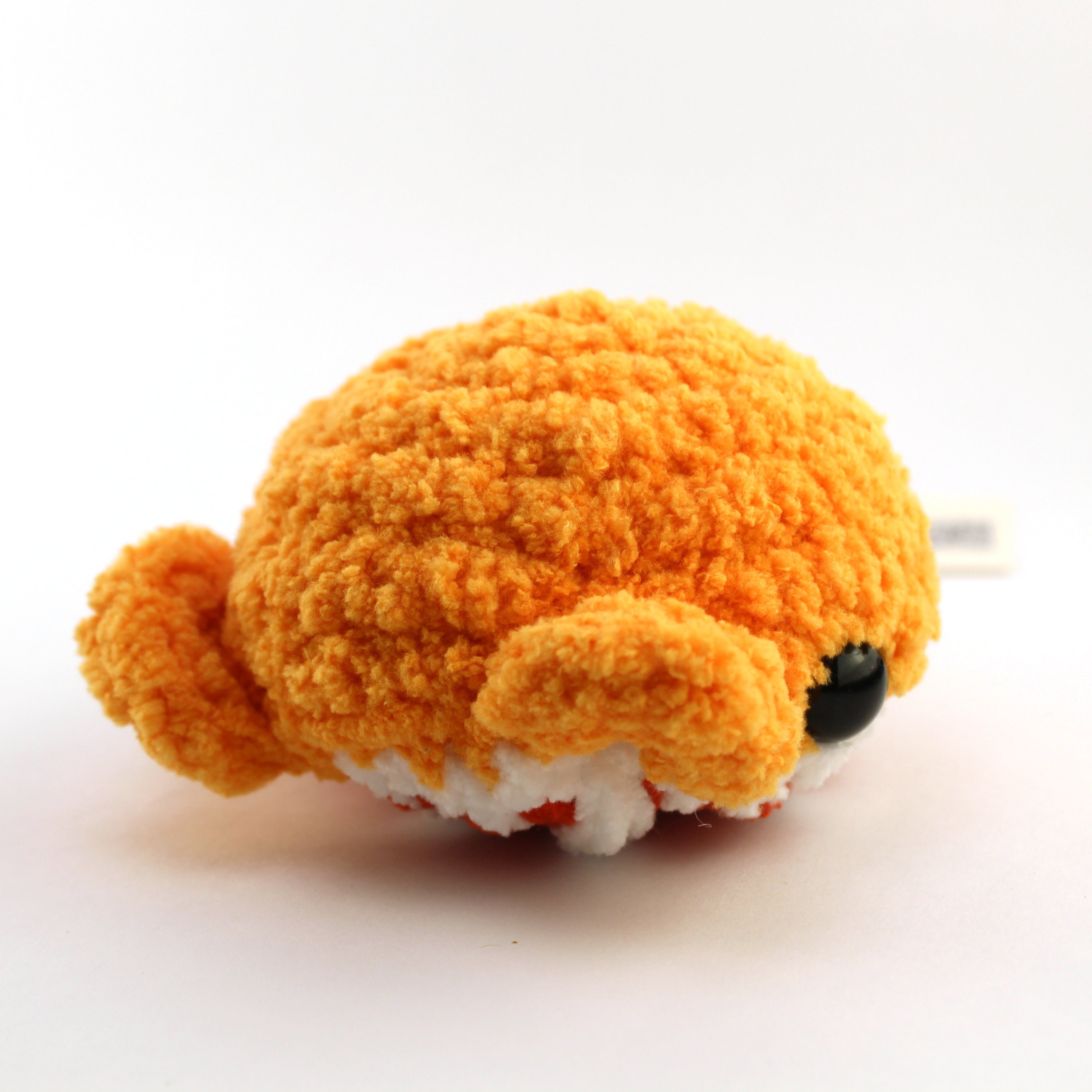 Bandit the Blood Orange Whale Crochet Plushie