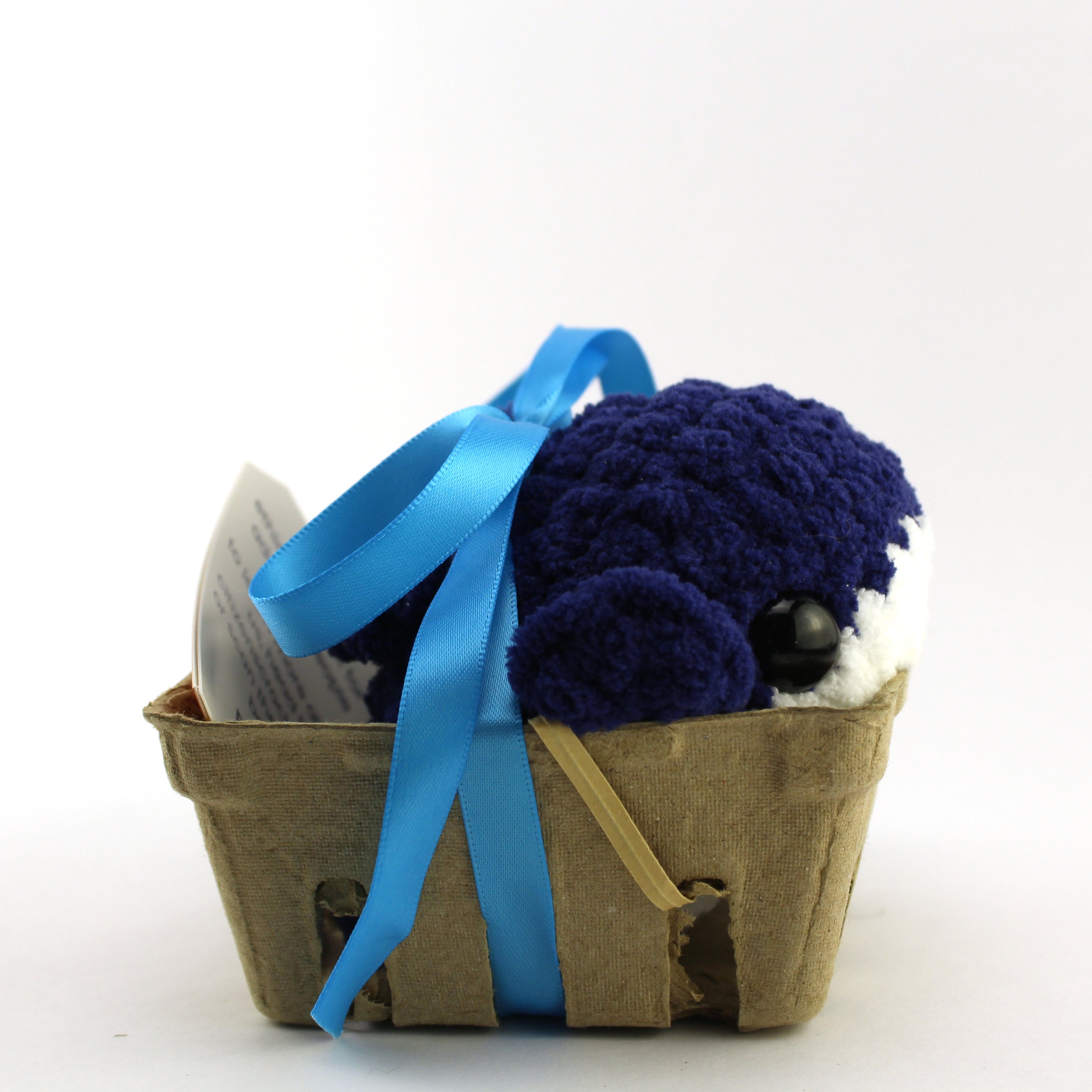 Betty the Blueberry Whale Crochet Plushie