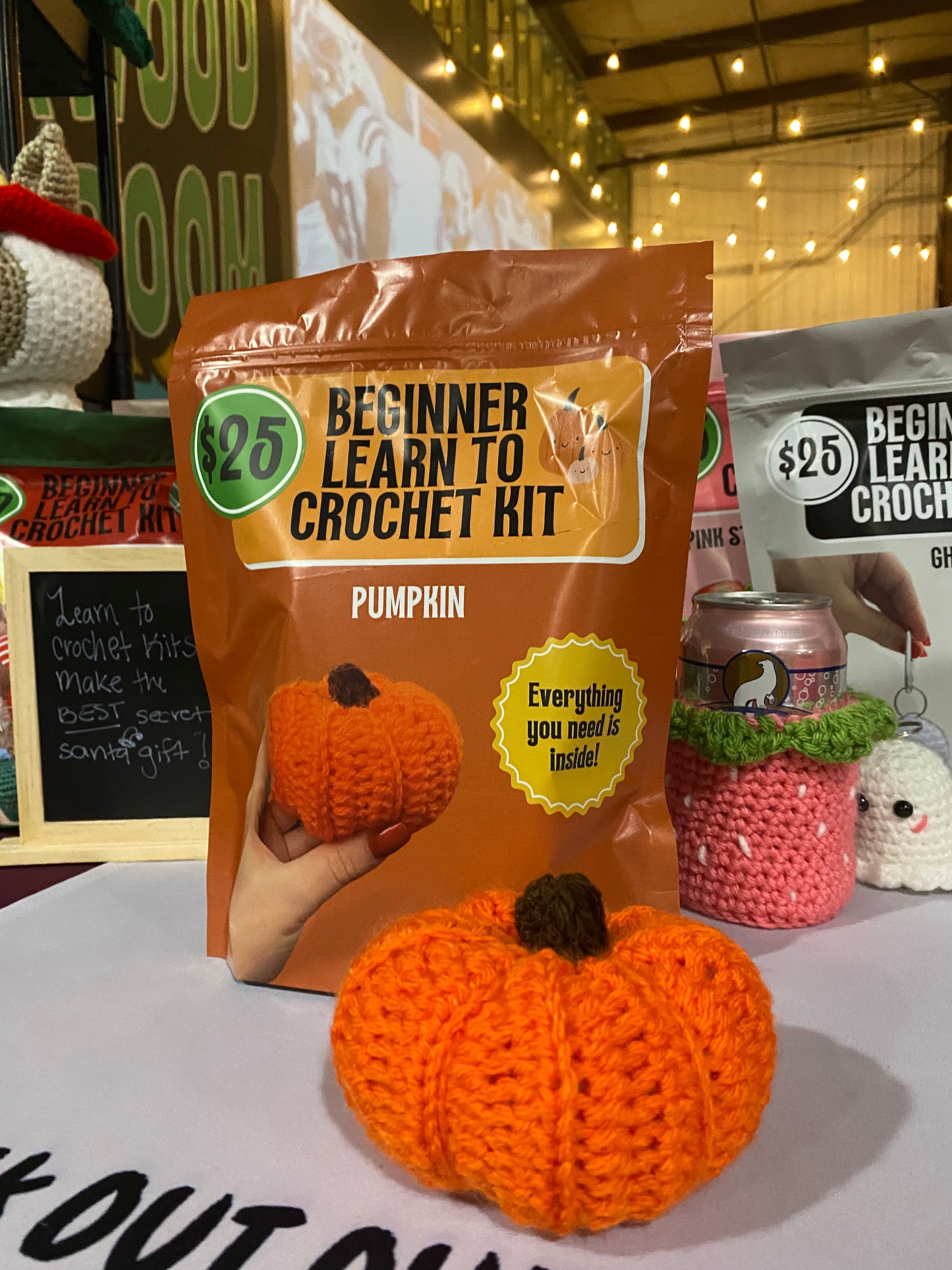 Learn to Crochet Pumpkin Kit