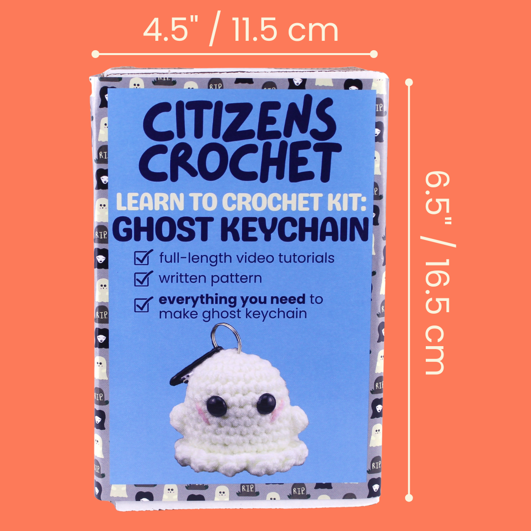 Ghost Keychain Learn to Crochet Kit