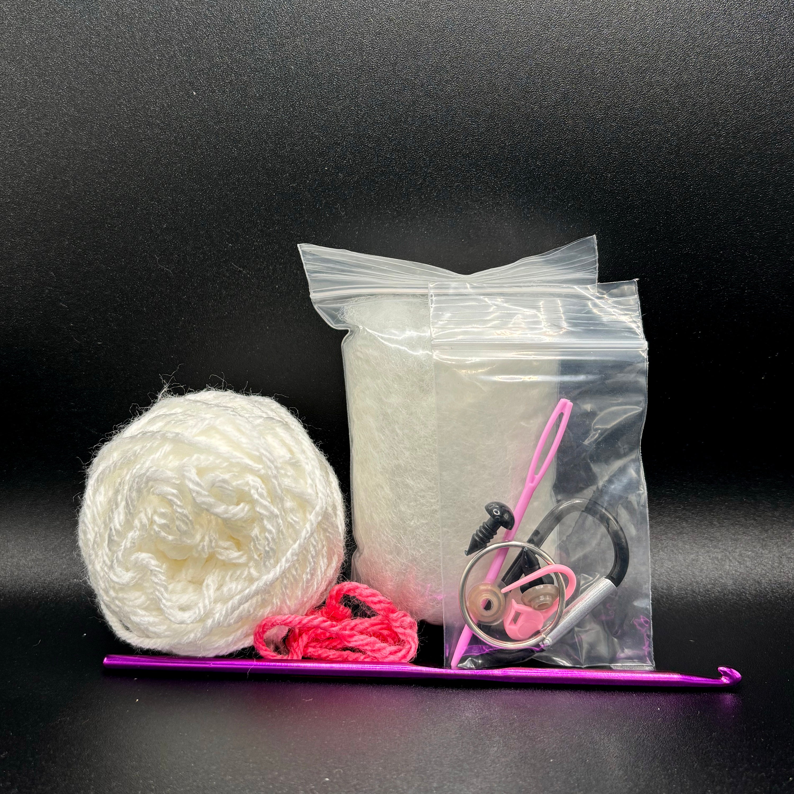 Ghost Keychain Learn to Crochet Kit