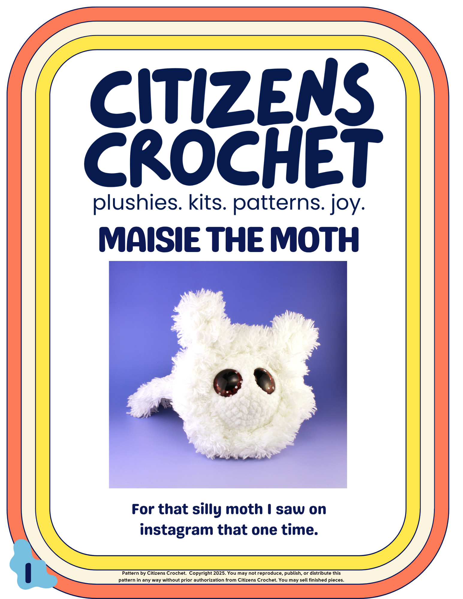 Maisie the Moth Crochet Pattern
