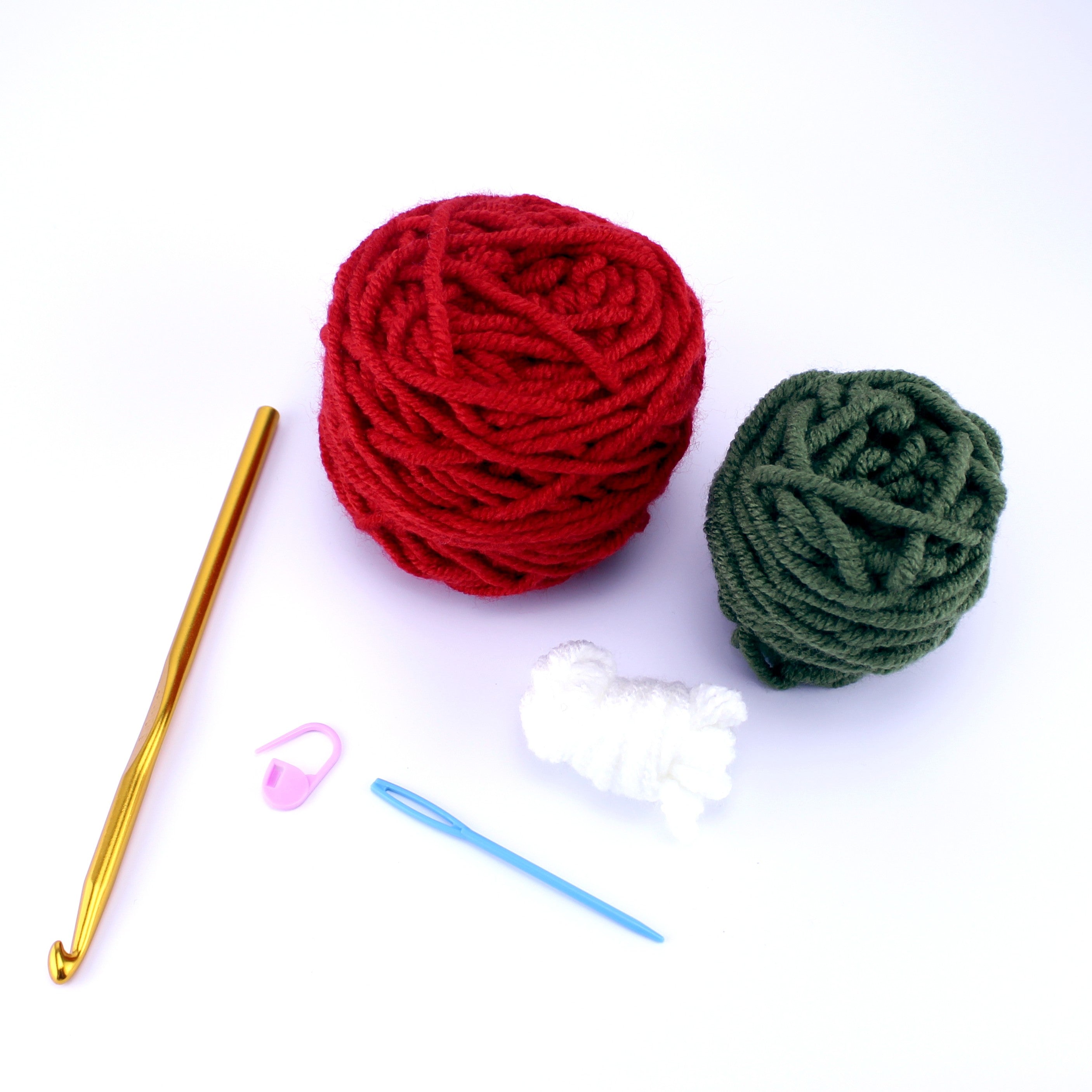 Red Strawberry Koozie Learn to Crochet Kit