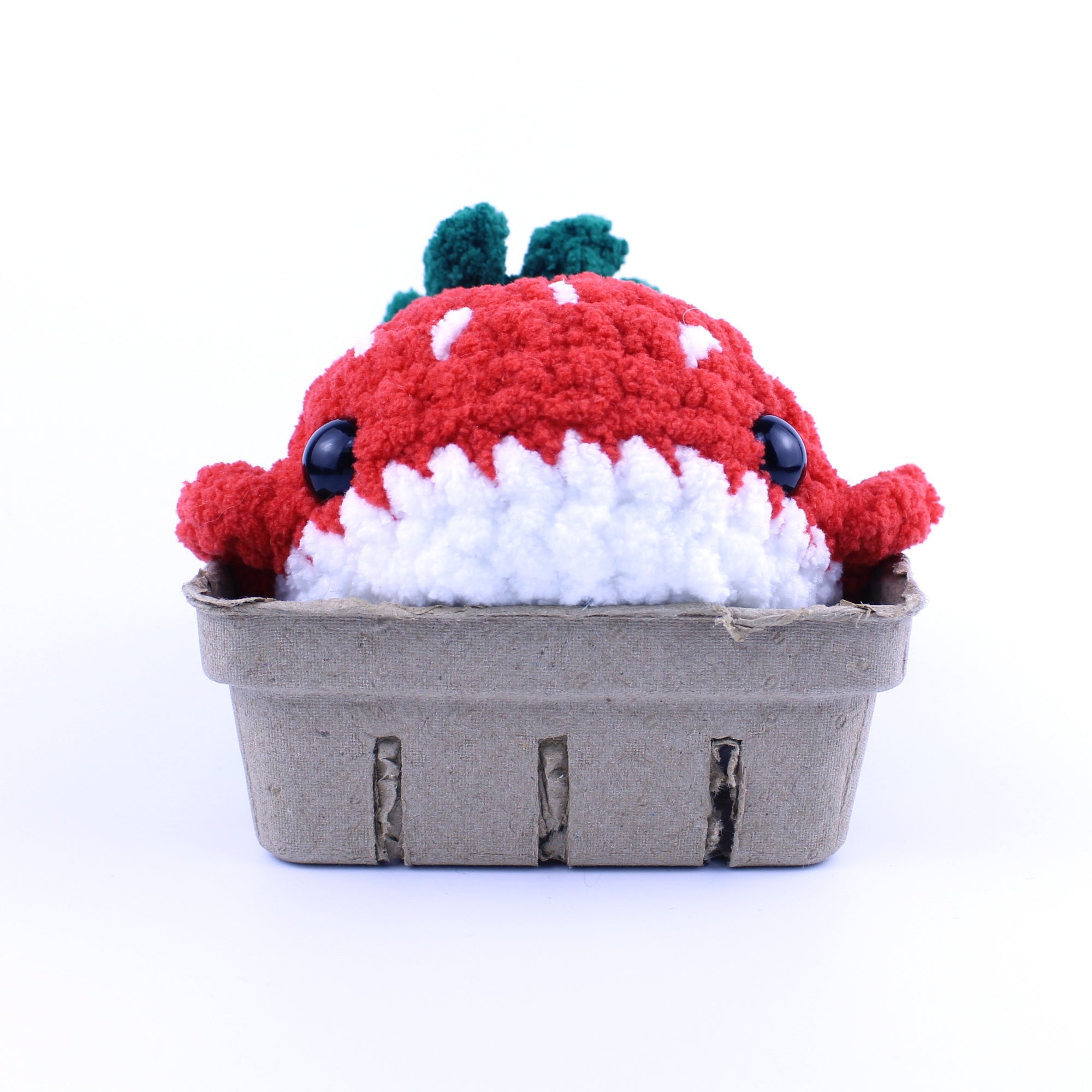 Summer the Strawberry Whale Crocheted Plushie