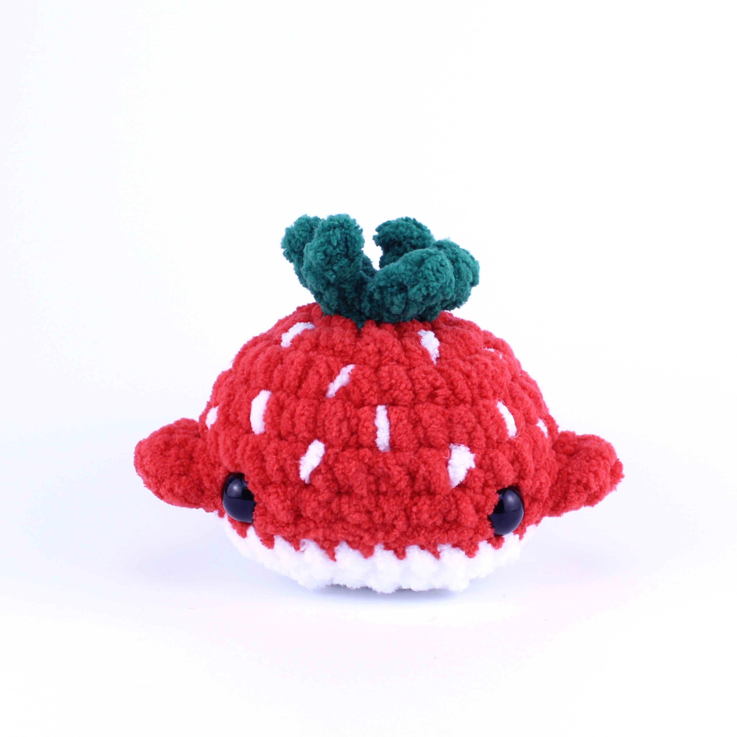 Summer the Strawberry Whale Crocheted Plushie