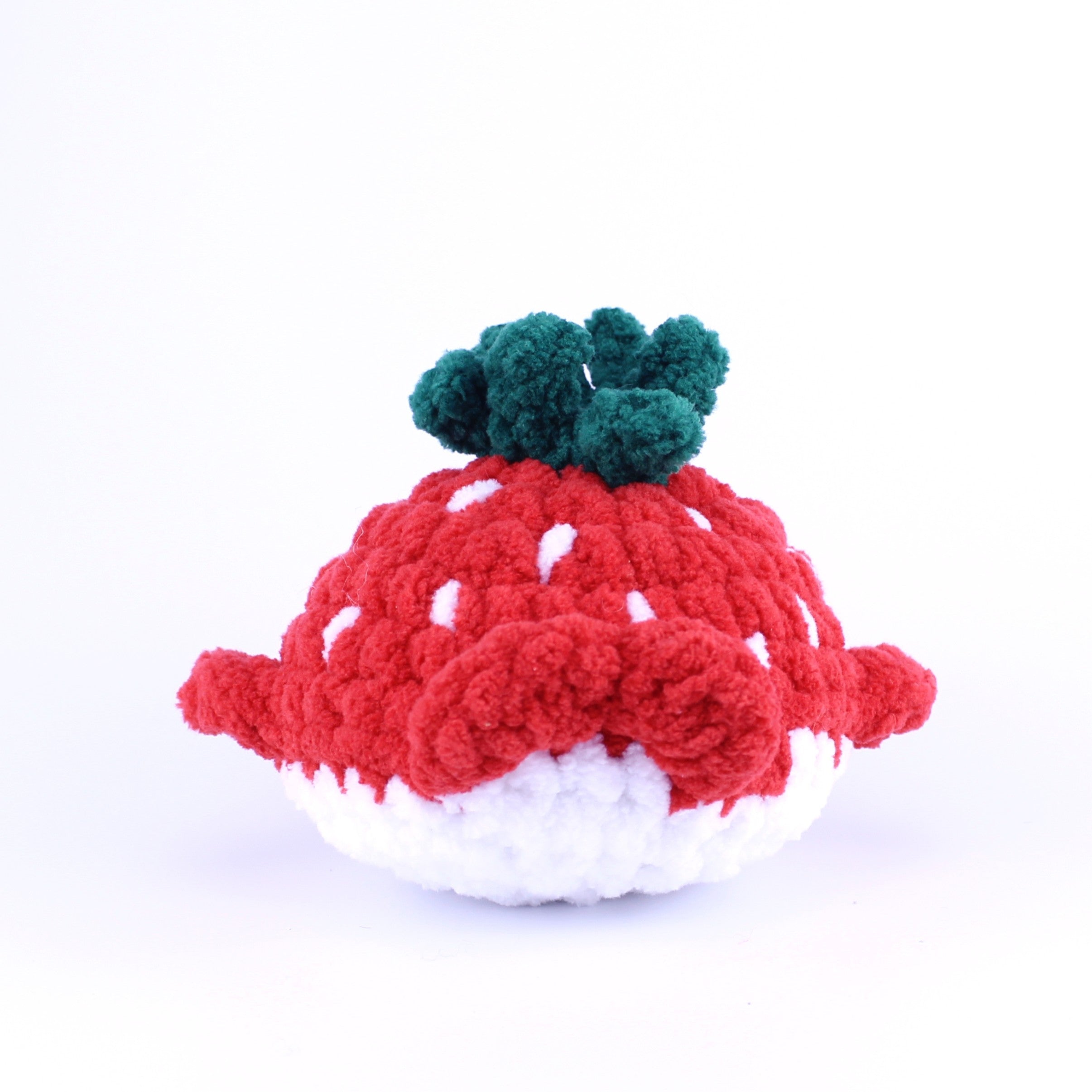 Summer the Strawberry Whale Crocheted Plushie