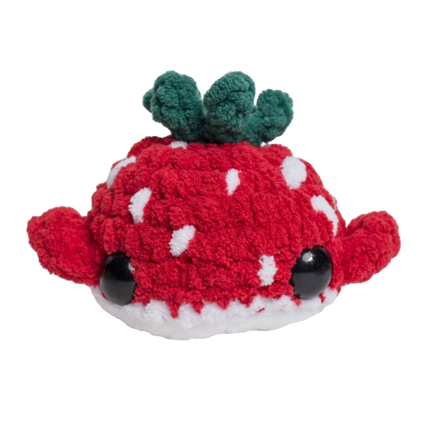 Summer the Strawberry Whale Crocheted Plushie