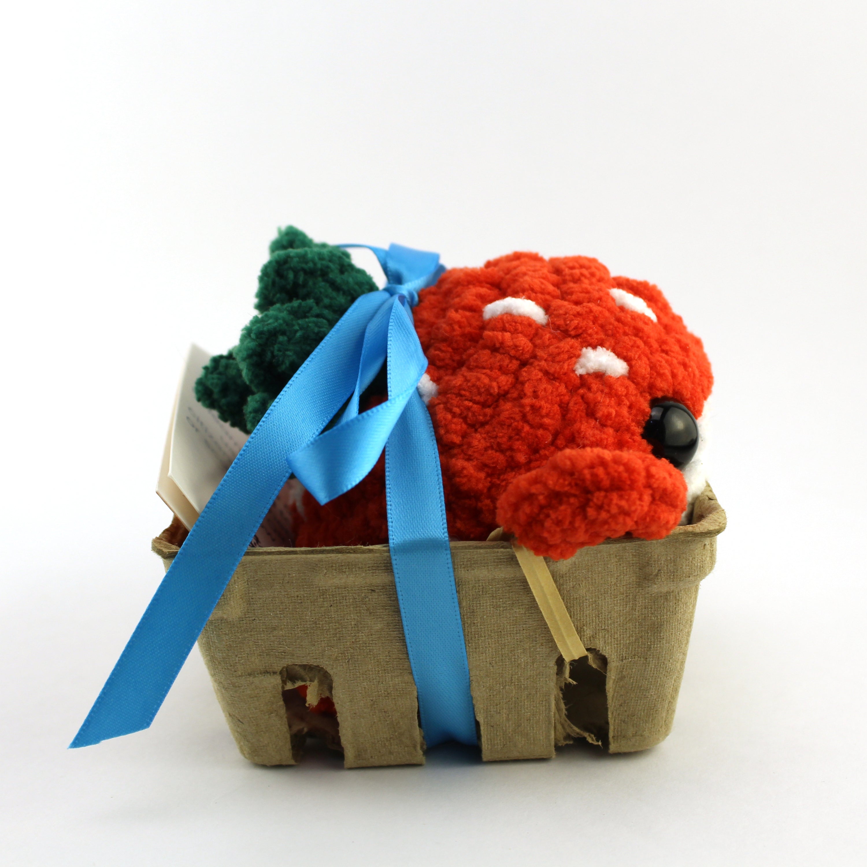 Summer the Strawberry Whale Crocheted Plushie