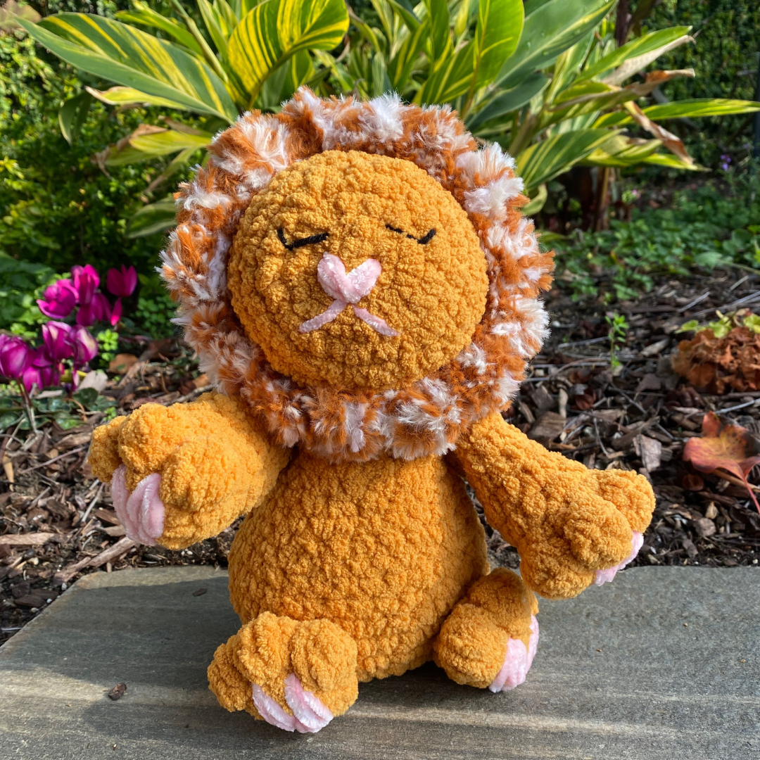 Tillie the Sleepy Lion Crochet Pattern
