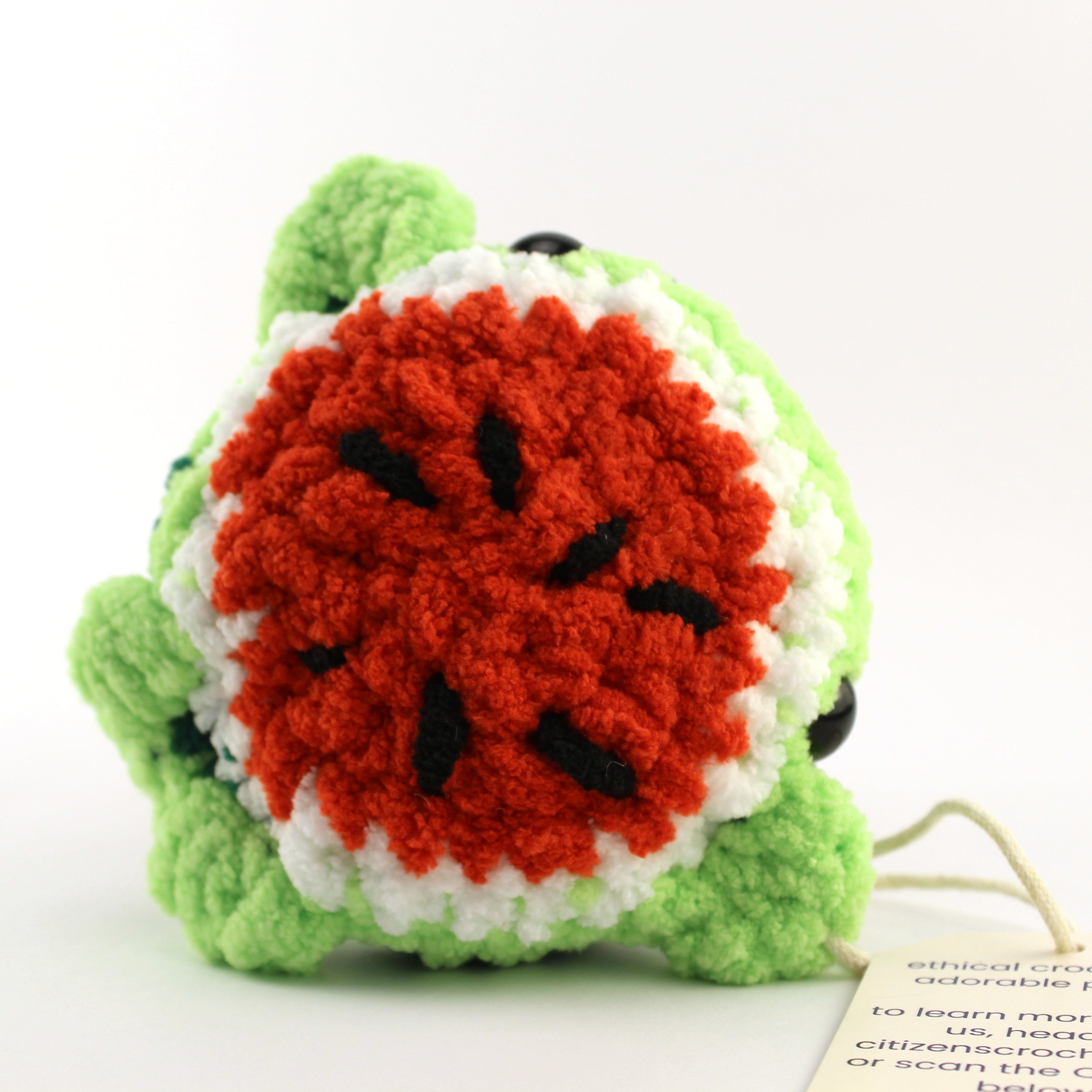 Wanda the Watermelon Whale Crochet Plushie