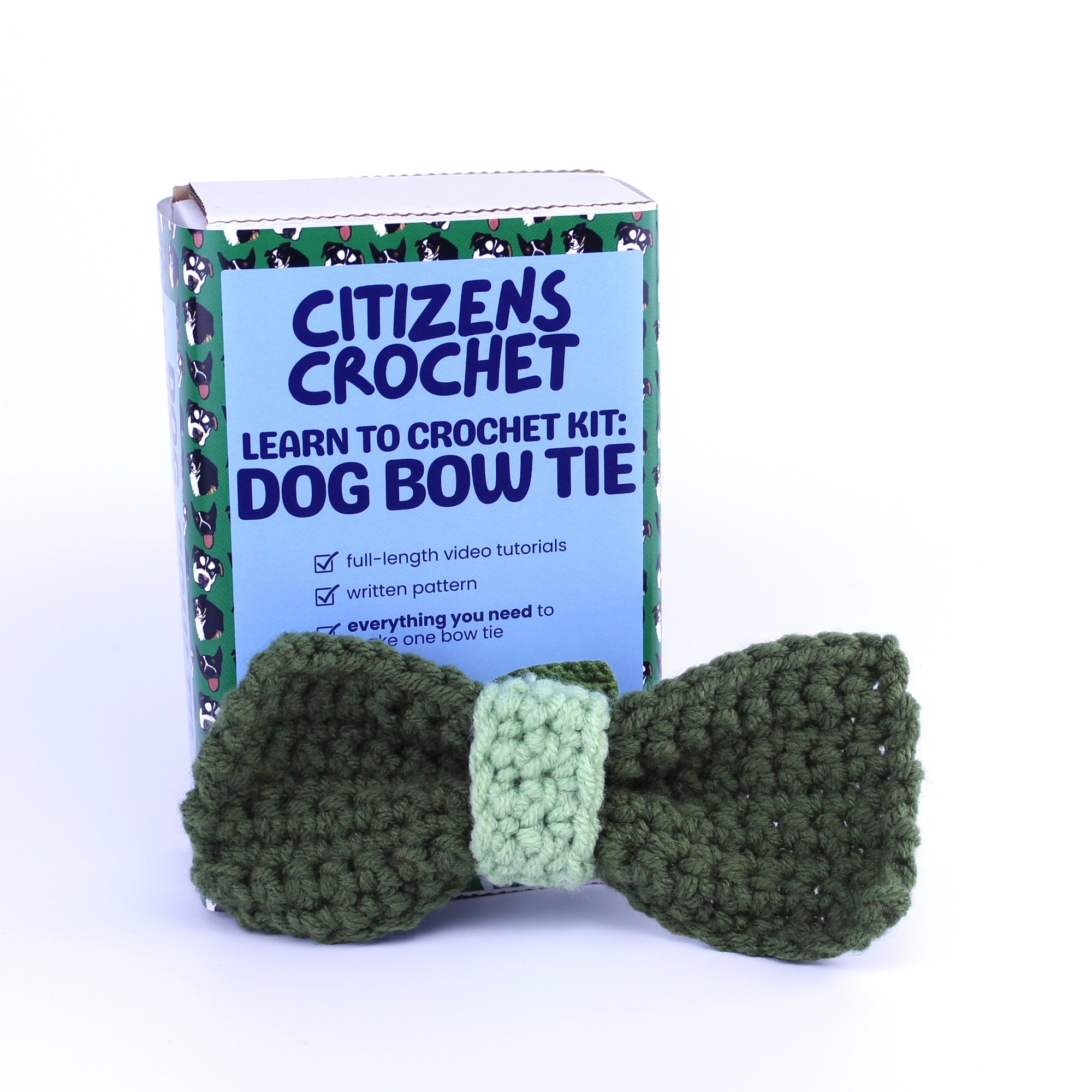 Dog Bowtie Learn to Crochet Kit