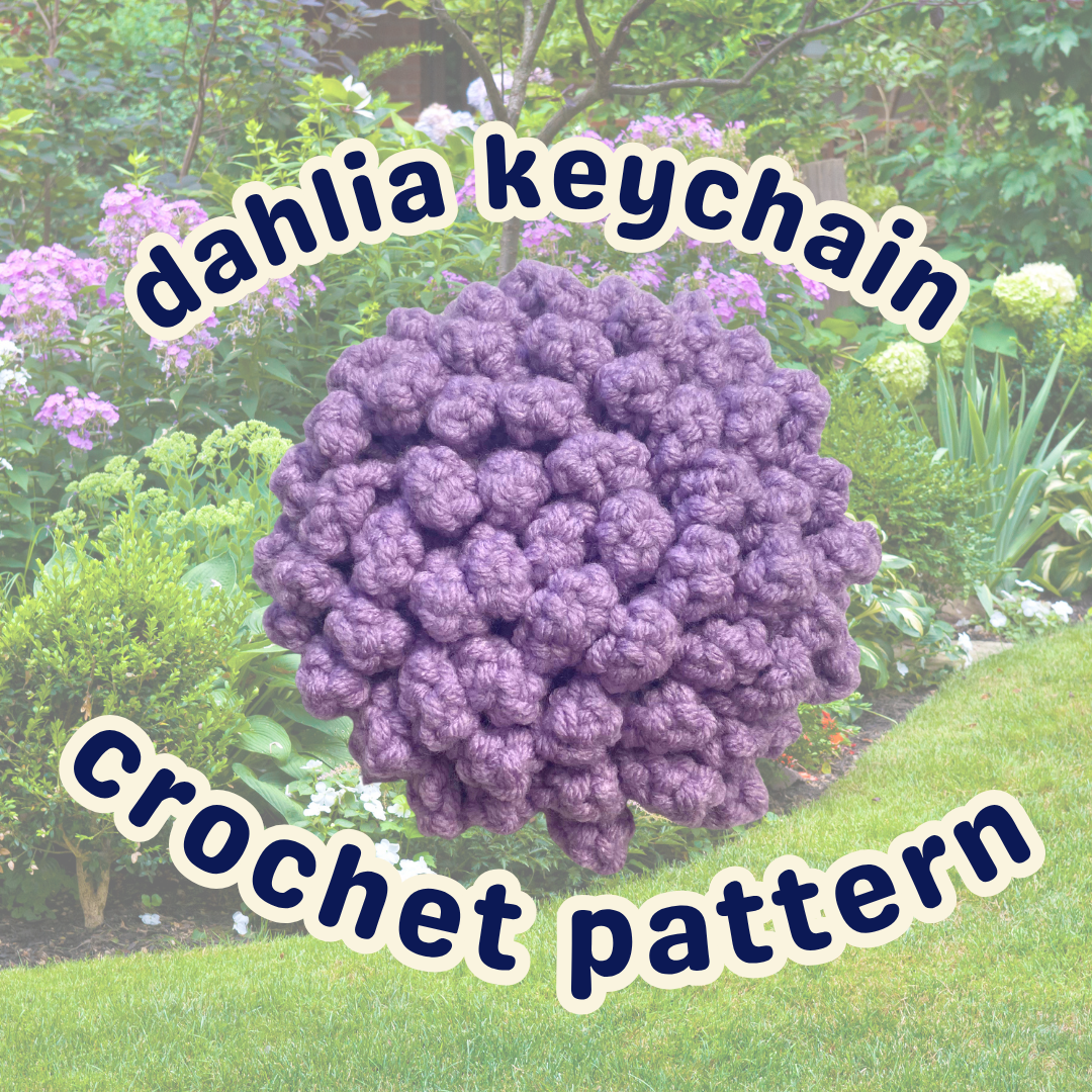 Dahlia Keychain Crochet Pattern