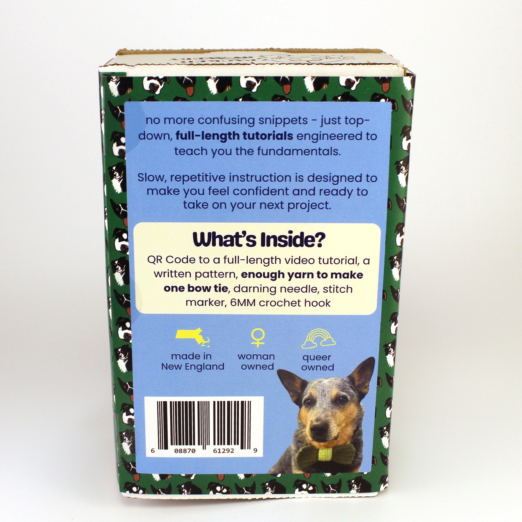 Dog Bowtie Learn to Crochet Kit