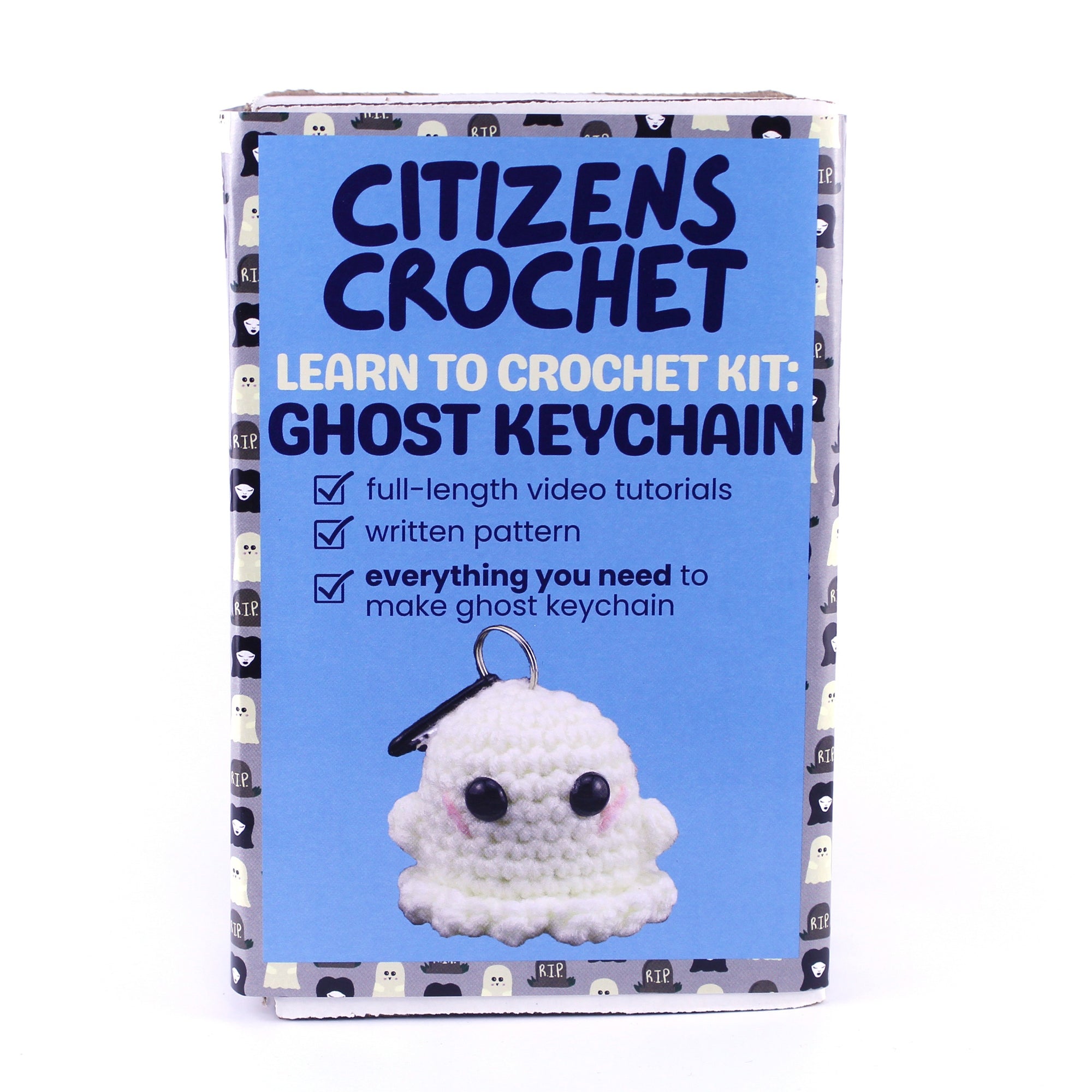 Ghost Keychain Learn to Crochet Kit