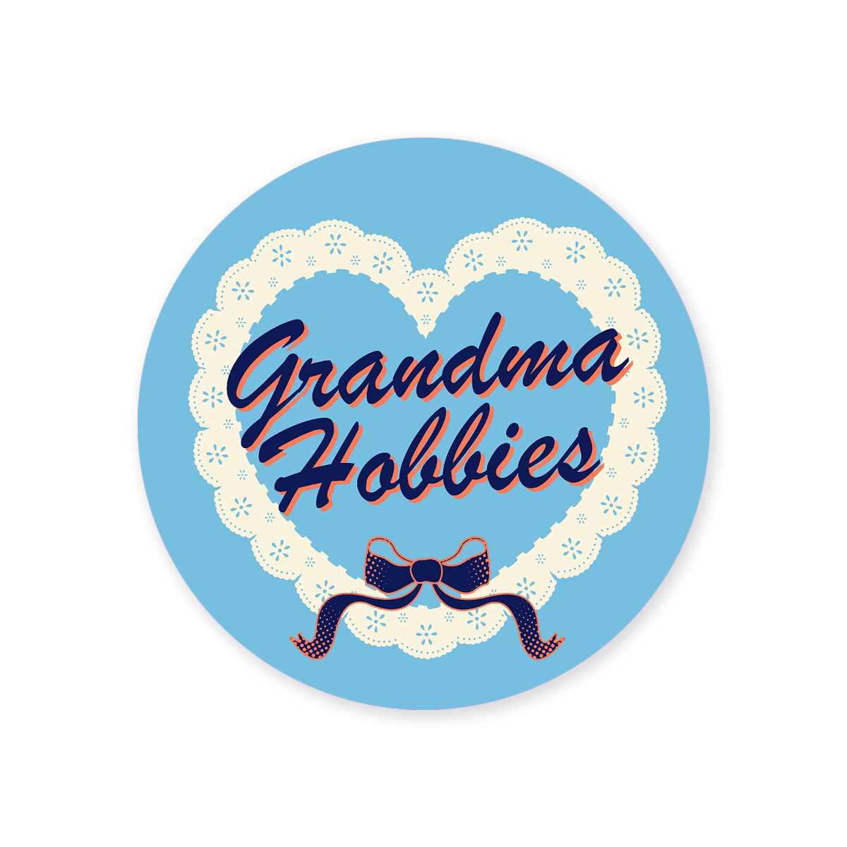 Grandma Hobbies <3 Sticker