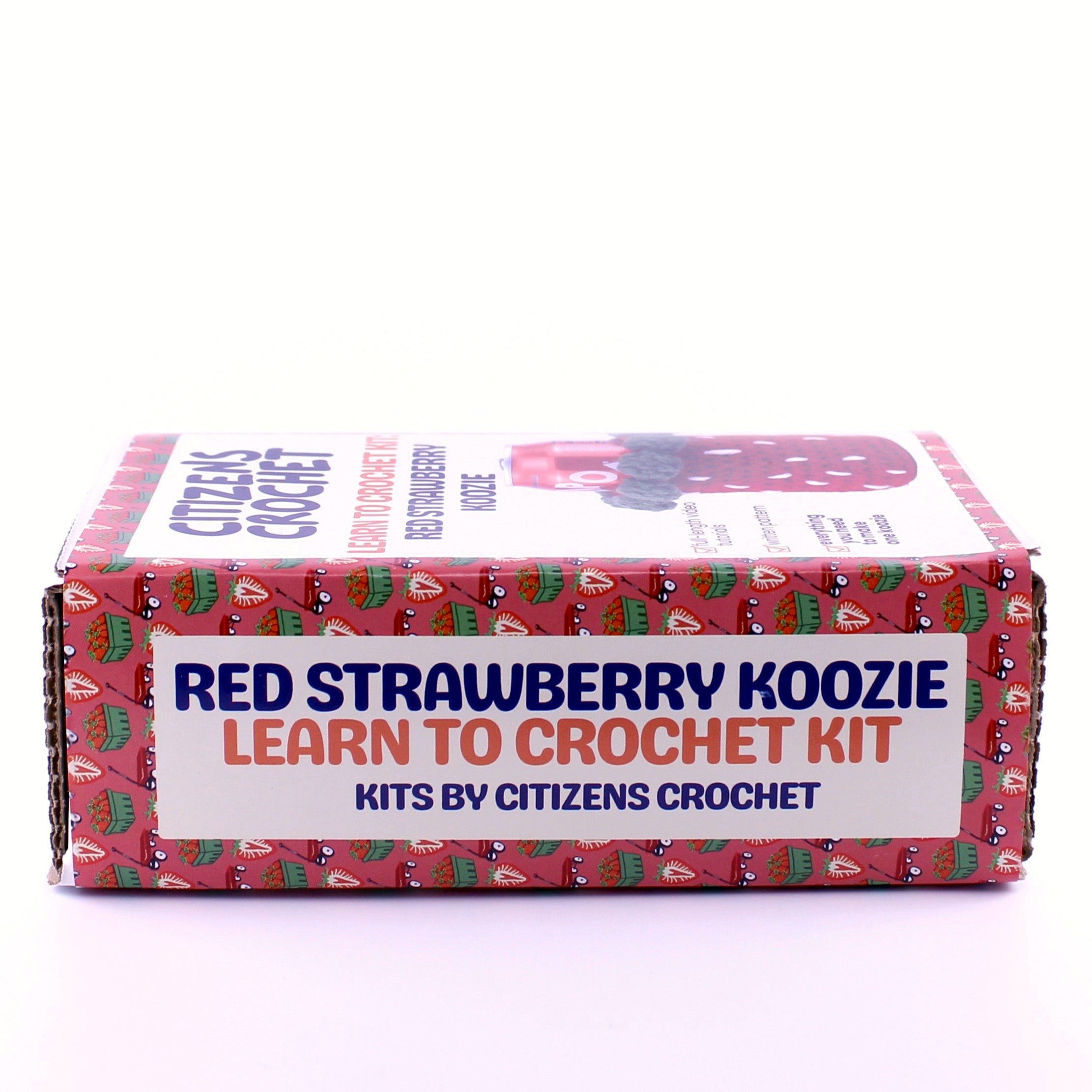 Red Strawberry Koozie Learn to Crochet Kit