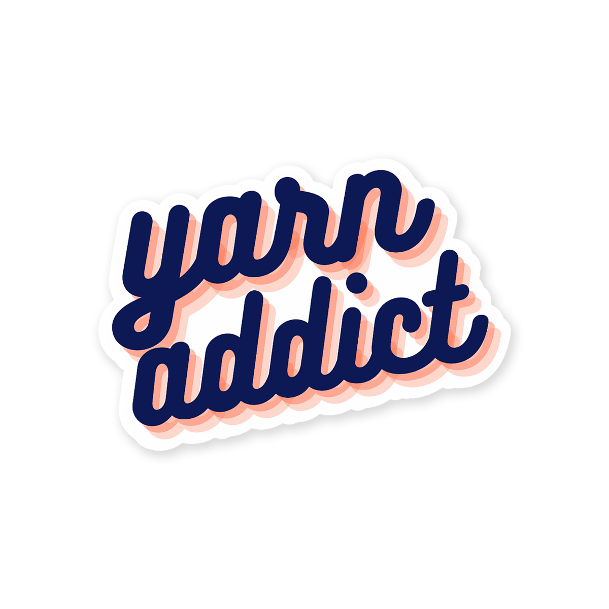 Yarn Addict Sticker